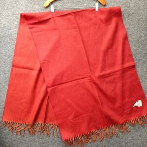 Cashmere Silk Shawl Wrap Womens Pink Coral Oversized Scarf Winter Fringe 25x70